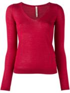 Antonio Marras V-neck Jumper, Women's, Size: Xs, Pink/purple, Silk/cashmere