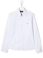 Harmont & Blaine Junior Embroidered Logo Shirt - White