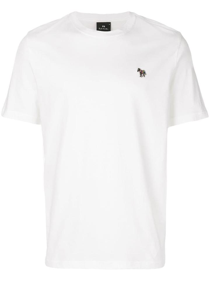 Ps Paul Smith Embroidered Logo Patch T-shirt - White