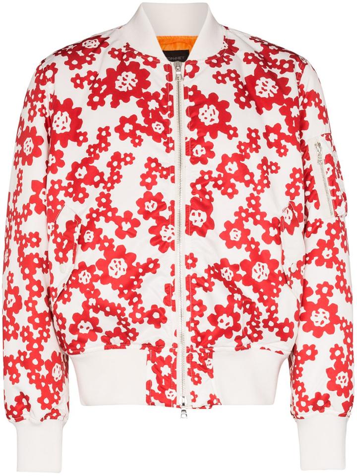 Sophnet. Betty Floral Print Bomber Jacket - White