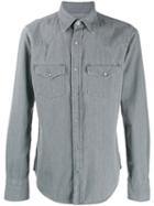 Tom Ford Western Denim Shirt - Grey