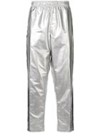 Ralph Lauren P-wing Logo Stripe Track Pants - Silver