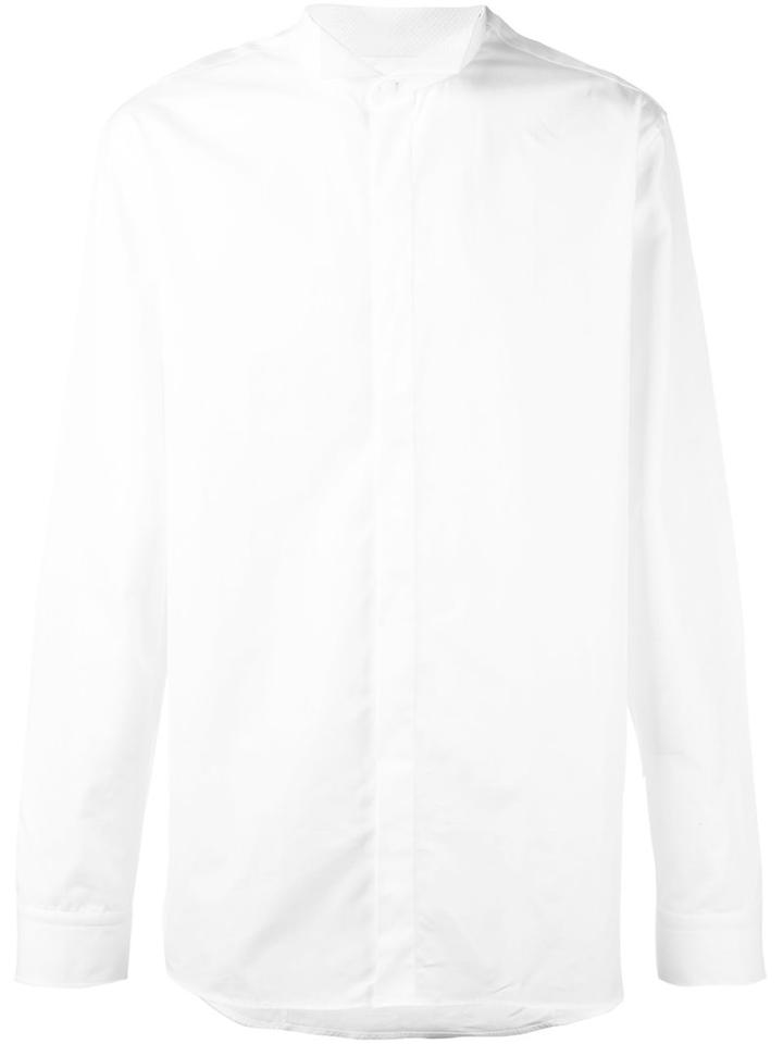 Balmain Classic Cutaway Collar Shirt, Men's, Size: 43, White, Cotton