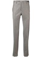 Pt01 Houndstooth Slim-fit Trousers - Nude & Neutrals