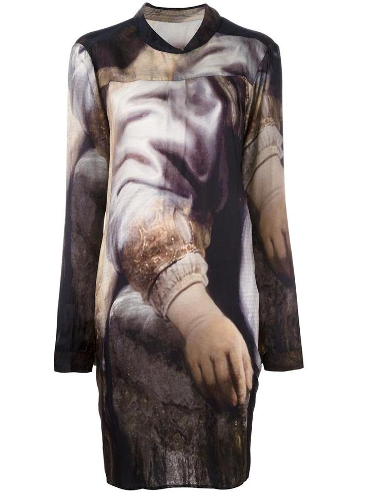 Rundholz 'masters' Printed Shirt Dress, Women's, Size: Medium, Cupro