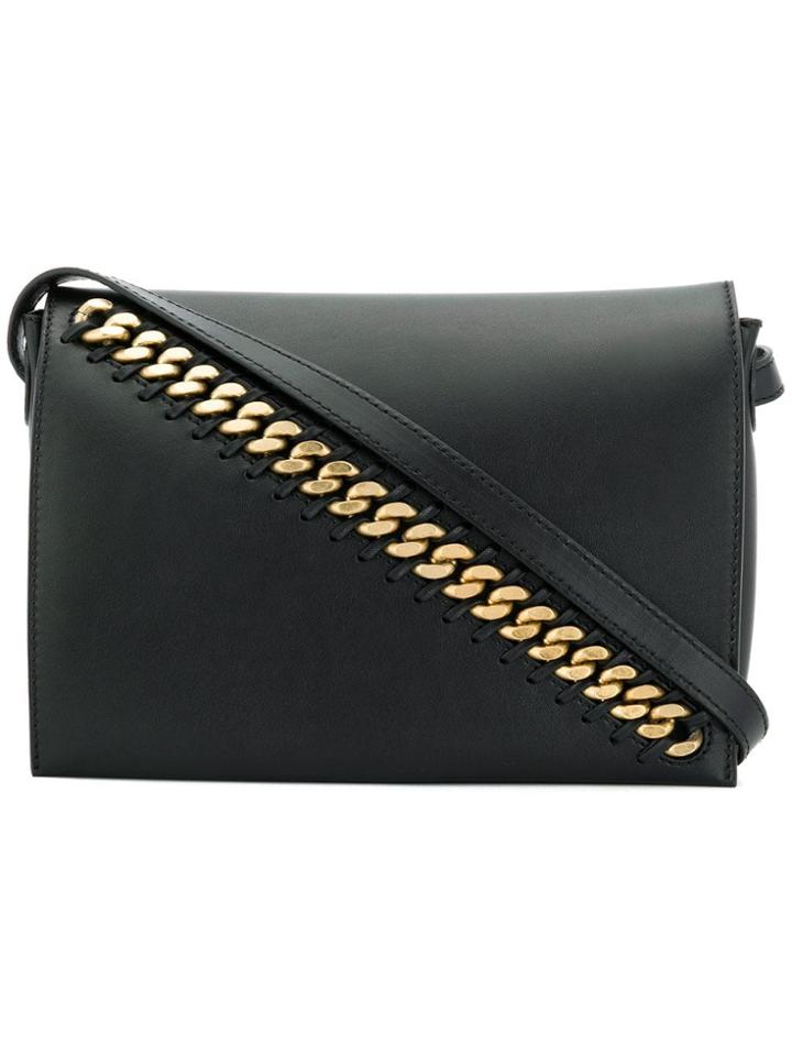 Stella Mccartney Chain Trim Shoulder Bag - Black