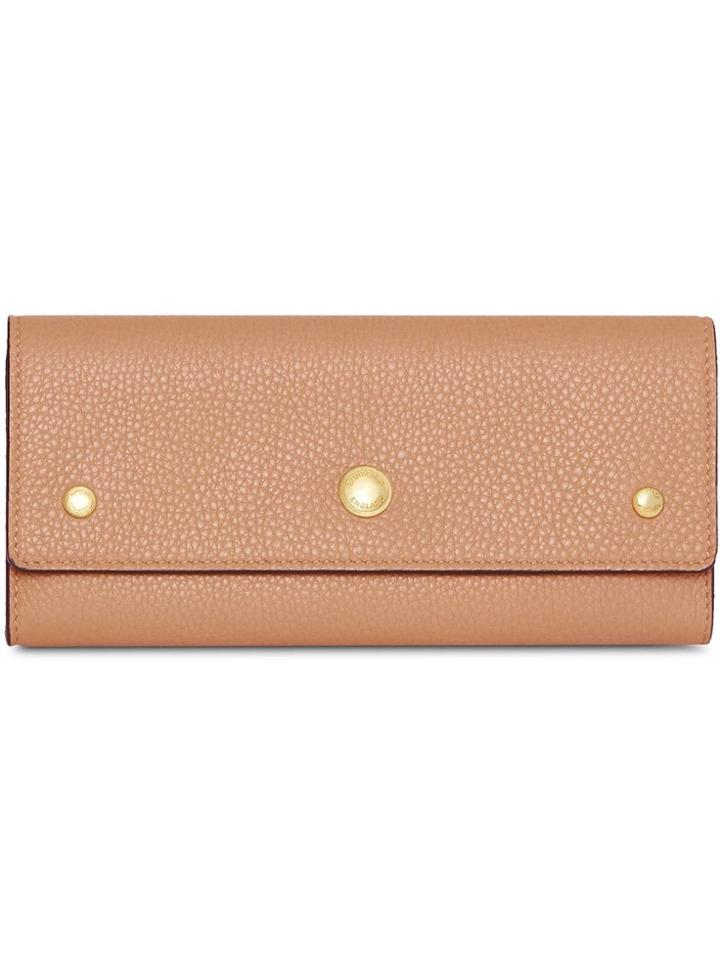 Burberry Grainy Leather Continental Wallet - Neutrals