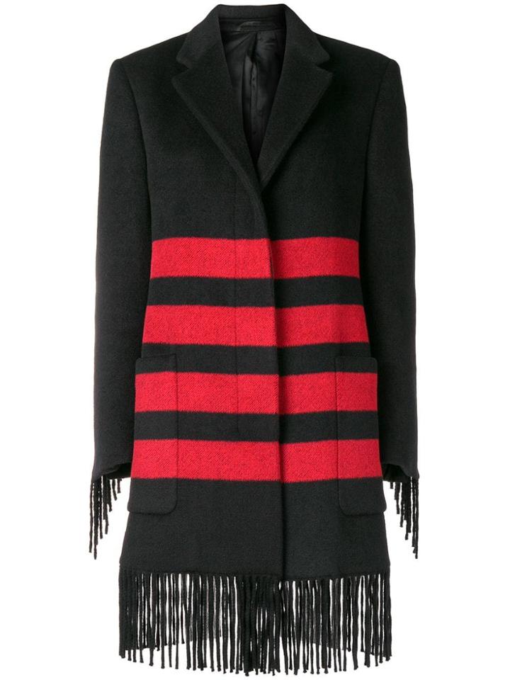 Calvin Klein 205w39nyc Fringe Coat - Black