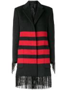 Calvin Klein 205w39nyc Fringe Coat - Black