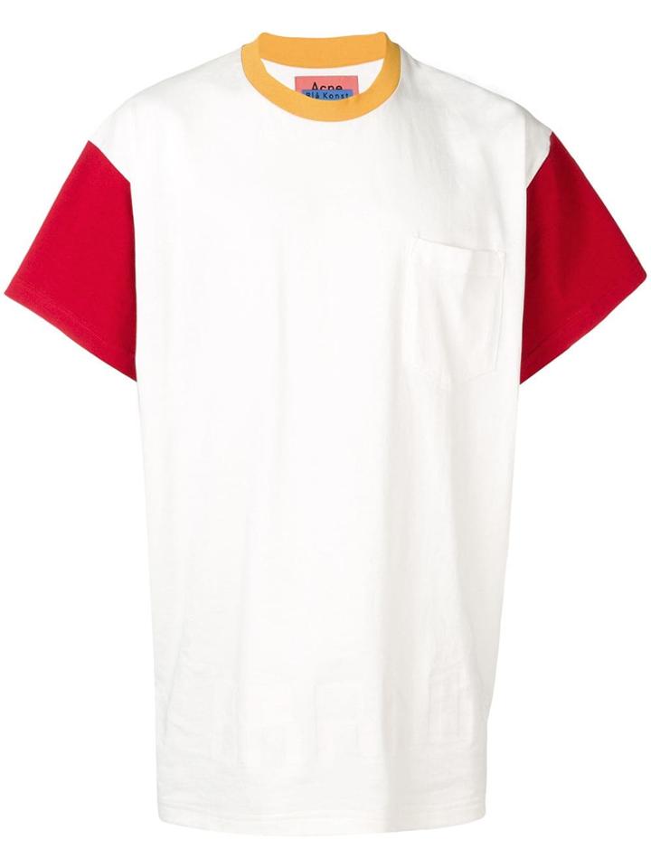 Acne Studios Tri-coloured T-shirt - White