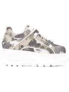 Buffalo Camouflage Platform Sneakers - Green