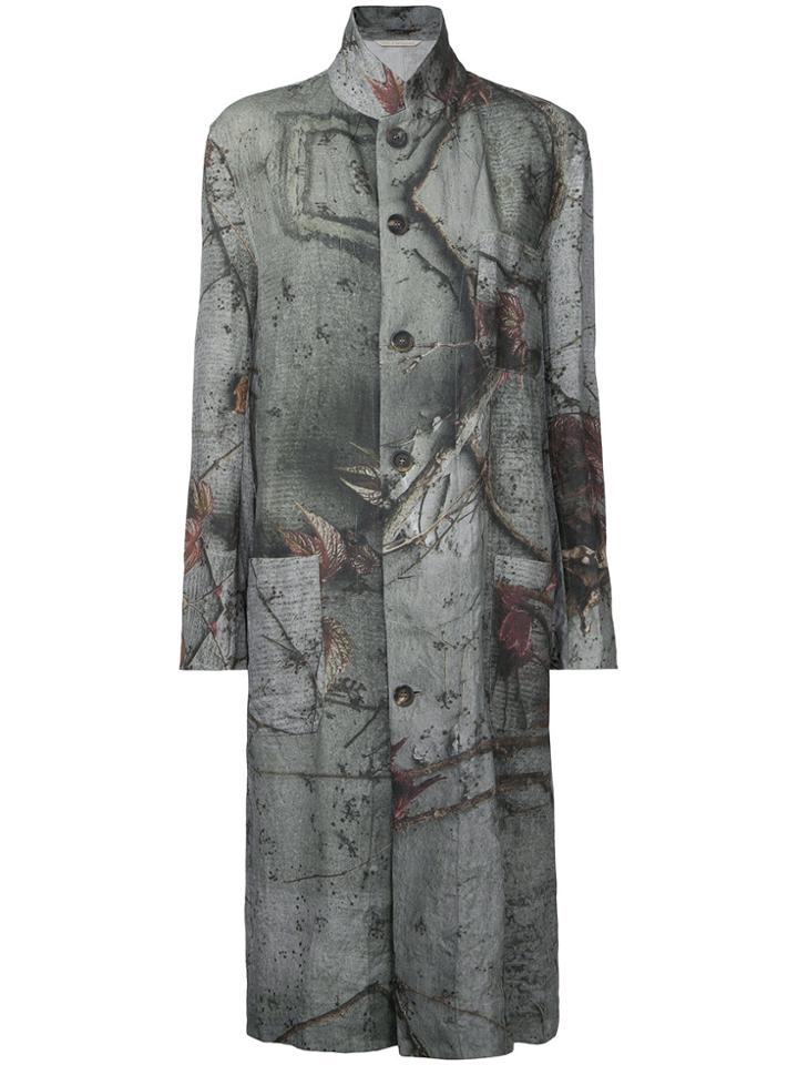 Forme D'expression Reversible Printed Coat - Grey