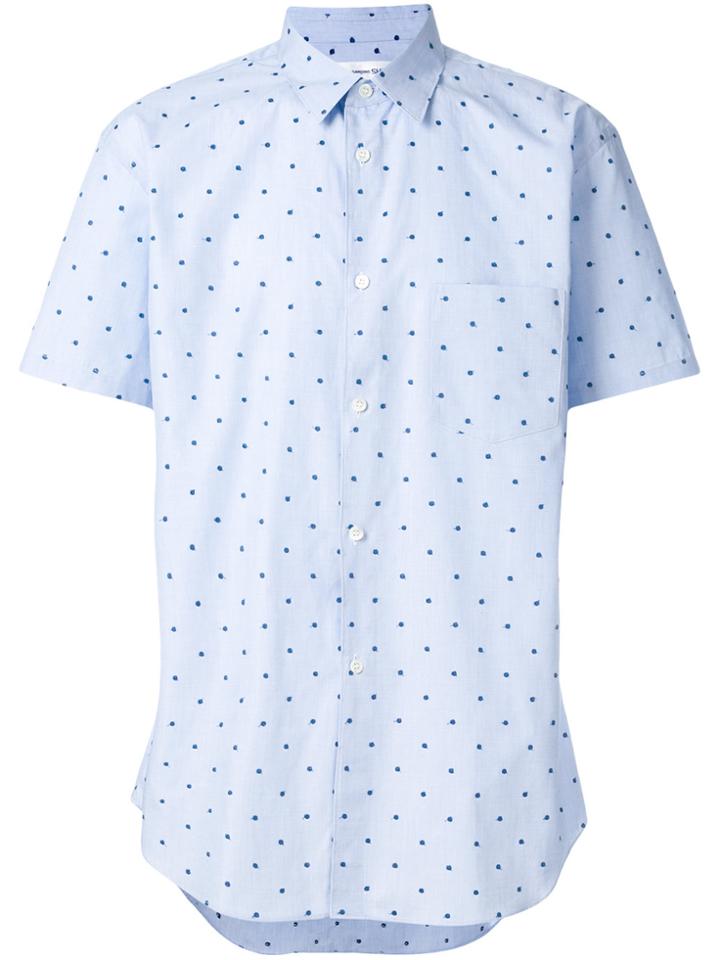 Comme Des Garçons Shirt Polka Dot Shirt - Blue
