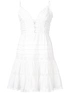Zimmermann Short Flared Frilled Dress - White