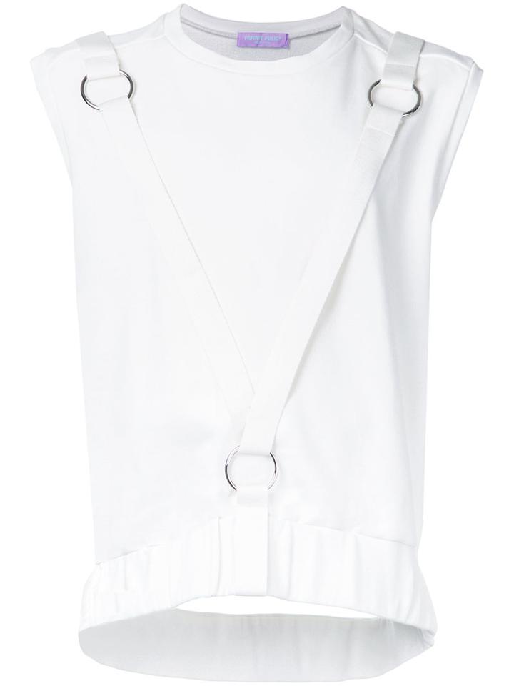 Private Policy Knit Harness Vest, Men's, Size: Small, White, Cotton
