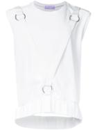 Private Policy Knit Harness Vest, Men's, Size: Small, White, Cotton
