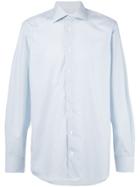 Hardy Amies Checked Cotton Shirt - Blue