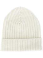 Warm-me 'eric' Beanie Hat, Women's, White, Cashmere