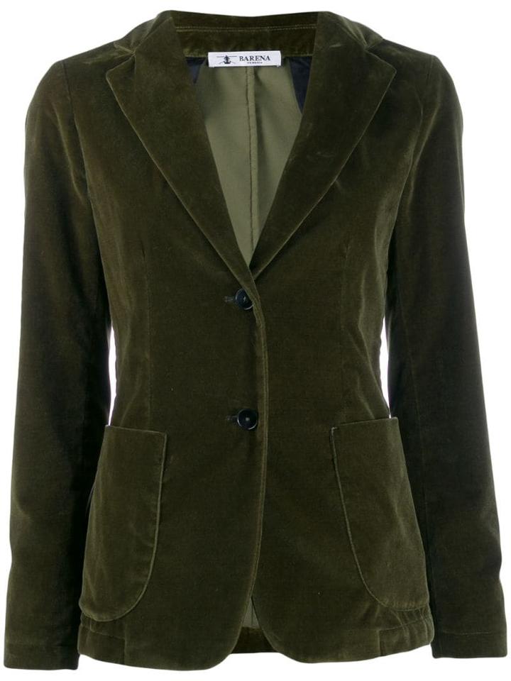 Barena Velvet Blazer - Green