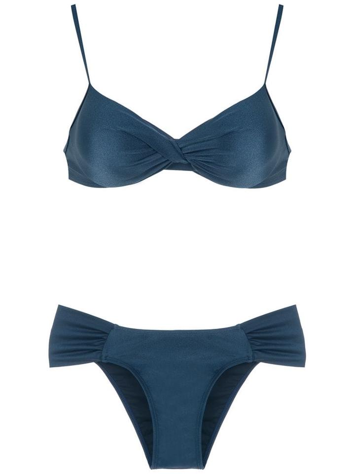 Lygia & Nanny Vitoria Trilobal Bikini Set - Blue