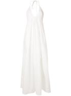 Kalita Atlas Halterneck Maxi Dress - White