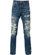 Rrl Distressed Jeans, Men's, Size: 34/32, Blue, Cotton
