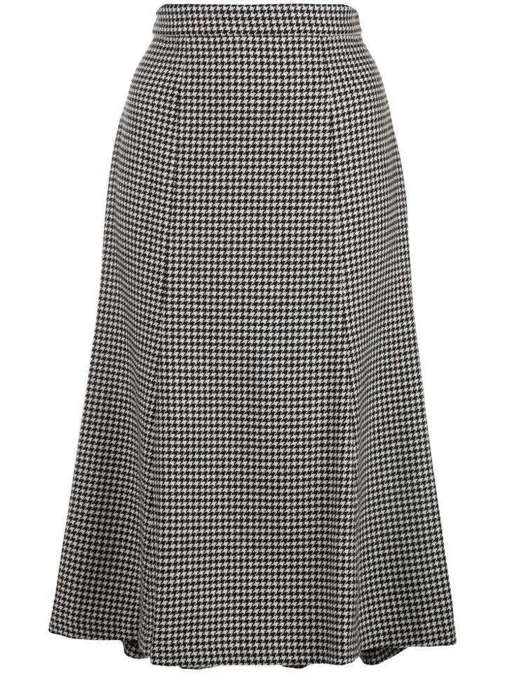 Polo Ralph Lauren Houndstooth High-rise Skirt - Black