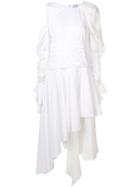 Loewe Asymmetric Gathered Dress - White