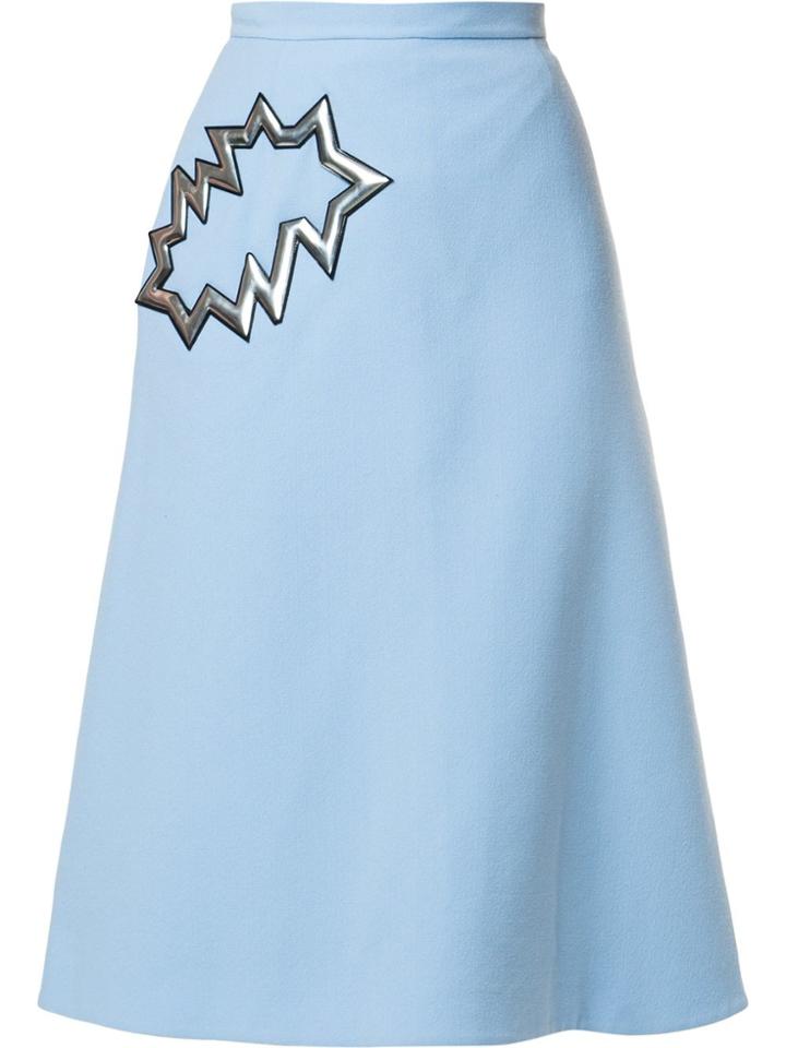 Christopher Kane 'smash' Midi Skirt - Blue