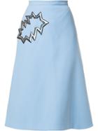 Christopher Kane 'smash' Midi Skirt - Blue