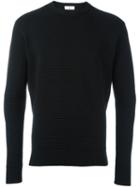 Ami Alexandre Mattiussi Crew Neck Jumper, Men's, Size: Xl, Black, Merino