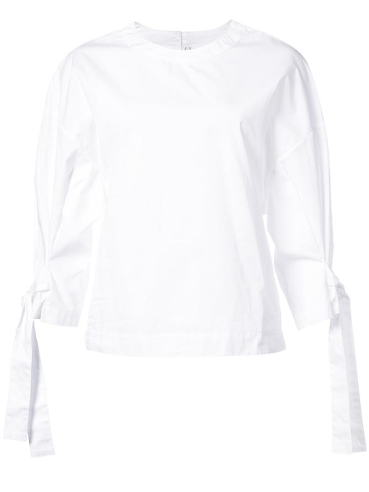 Rosetta Getty Tie Detail Top - White
