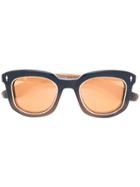 Jacques Marie Mage Squared Sunglasses - Brown