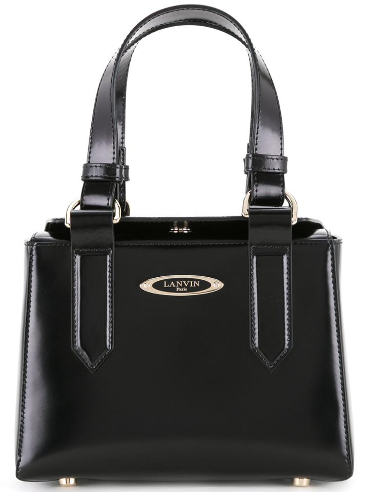 Lanvin Square Shoulder Bag - Black