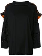 Y / Project - Snap Detail Top - Women - Viscose/spandex/elastane/cotton - M, Black, Viscose/spandex/elastane/cotton