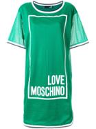 Love Moschino Logo T-shirt Dress - Green
