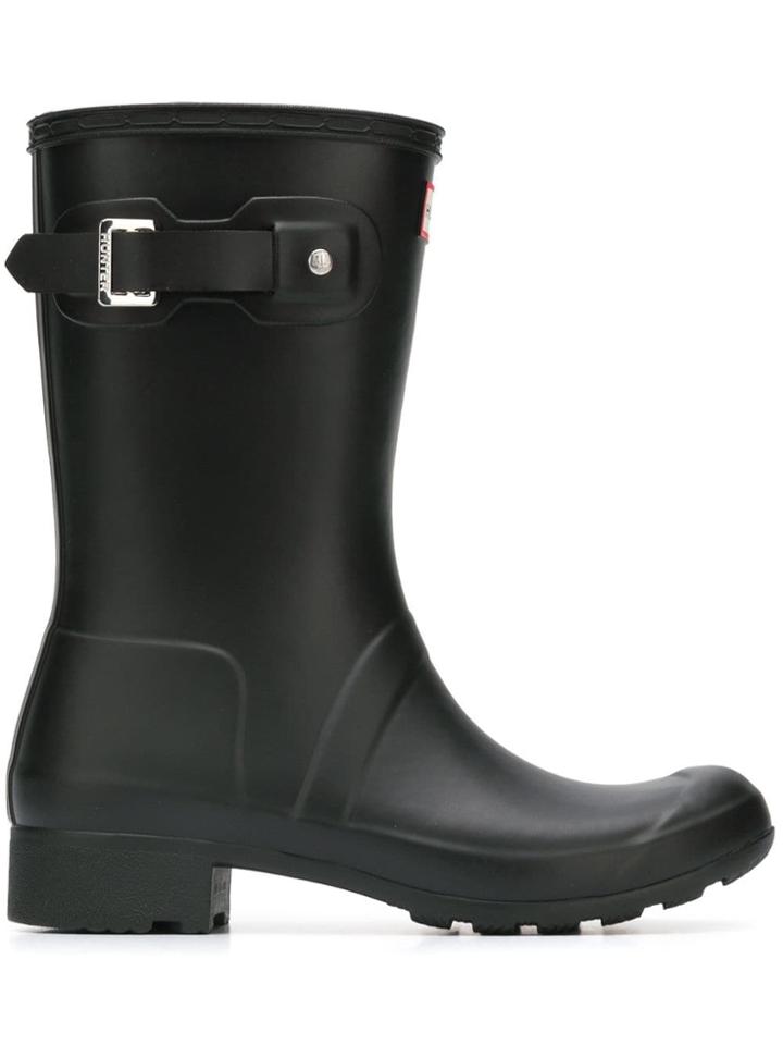 Hunter Mid-calf Length Wellies - Black