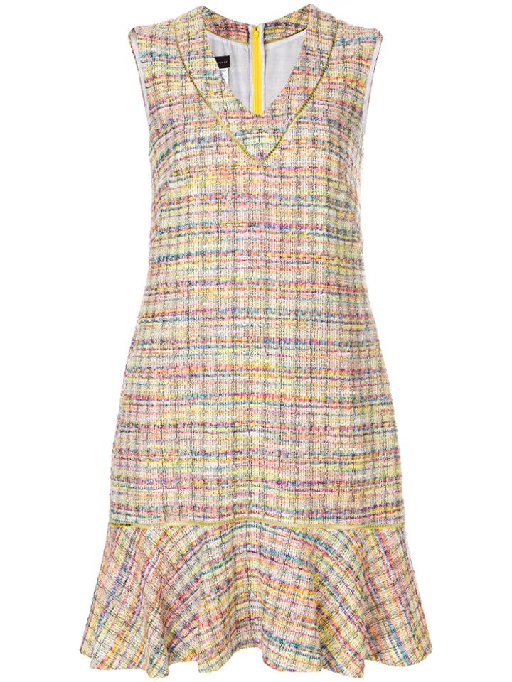 Talbot Runhof Pody1 Tweed Dress - Multicolour
