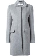 Closed Single Breasted Midi Coat, Women's, Size: Medium, Grey, Viscose/cashmere/virgin Wool