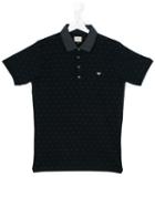 Armani Junior - Teen Embroidered Polo Shirt - Kids - Cotton - 14 Yrs, Blue