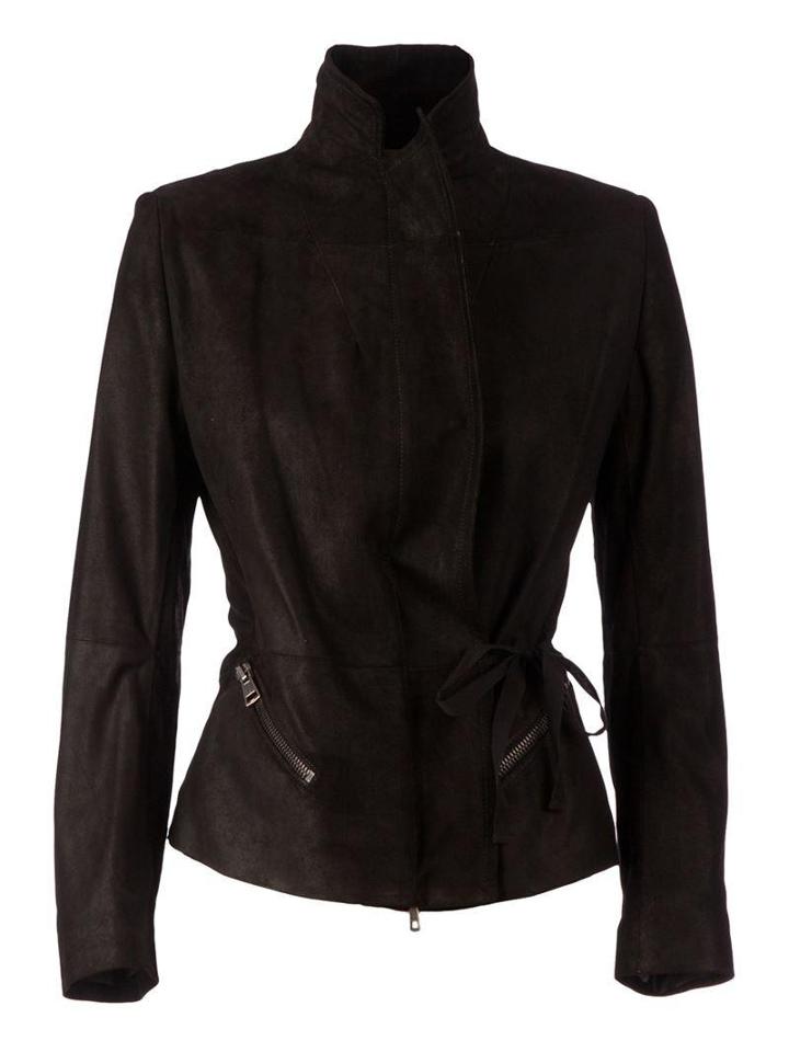 Ann Demeulemeester Blanche Leather Blazer Jacket