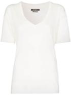 Isabel Marant Maree V-neck Linen T-shirt - White