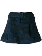 Marc Jacobs - Camouflage Pattern Skirt - Women - Cotton - 4, Blue, Cotton