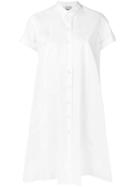 Aspesi Short Sleeved Shirt Dress - White