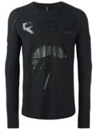Tom Rebl 'tongue' Print Longsleeved T-shirt, Men's, Size: Xl, Black, Cotton