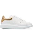 Alexander Mcqueen Gold Foil Embellished Chunky Leather Sneakers -