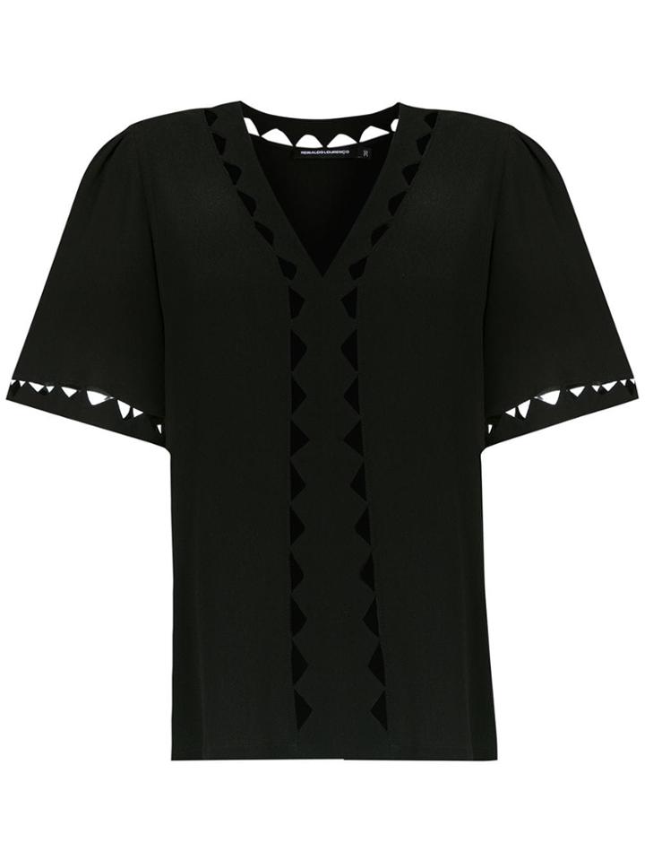 Reinaldo Lourenço Cut Out Detail Blouse - Black