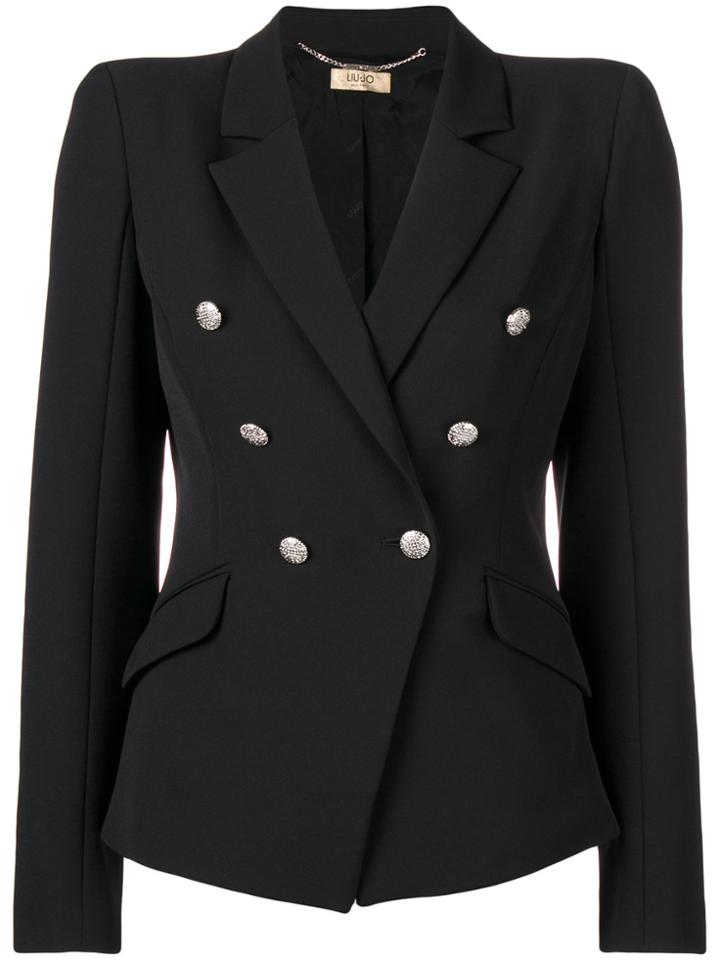 Liu Jo Double Breasted Jacket - Black