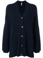 Extreme Cashmere Classic Long-sleeve Cardigan - Blue