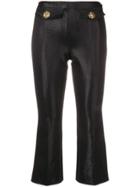 Elisabetta Franchi Slim Cropped Trousers - Black